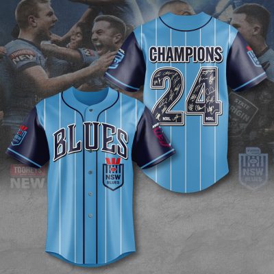 New South Wales Blues Baseball Jersey BJG1335