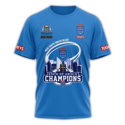 New South Wales Blues Performance Unisex T-Shirt Champions Limited