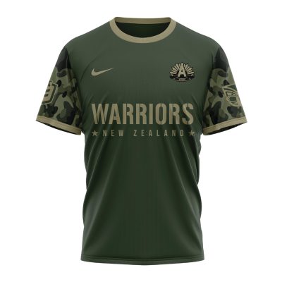 New Zealand Warriors NRL x Anzac Day Limited Edition Performance Unisex T-Shirt 2025