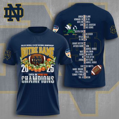 Notre Dame Fighting Irish Football Performance Unisex T-Shirt TSG2126