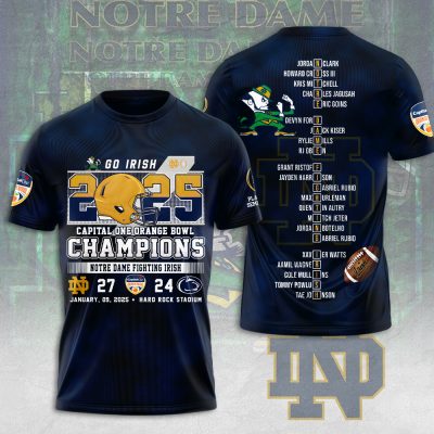 Notre Dame Fighting Irish Football Performance Unisex T-Shirt TSG2130