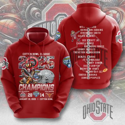 Ohio State Buckeyes Foobtball Performance Unisex Hoodie UHG1803