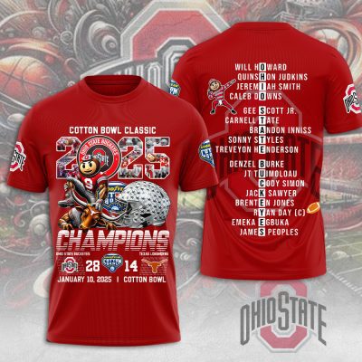 Ohio State Buckeyes Foobtball Performance Unisex T-Shirt TSG2068