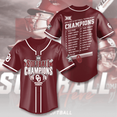 Oklahoma Sooners Womens Softball Baseball Jersey BJG1403