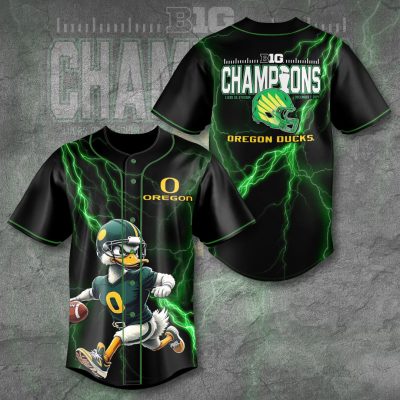 Oregon Ducks Football Baseball Jersey BJG1118