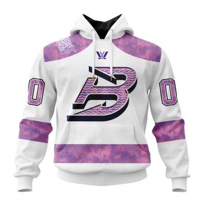 PWHL Boston Fleet Special Hockey Fight Cancer Design Unisex Hoodie