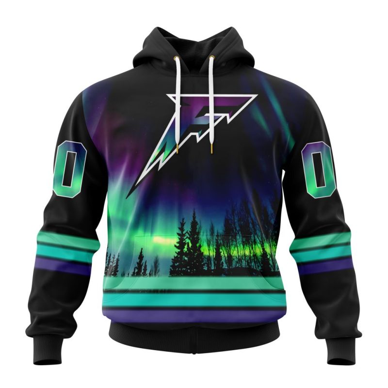 PWHL Minnesota Frost Design With Northern Lights Unisex Hoodie