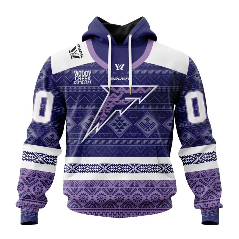 PWHL Minnesota Frost Personalized Native Home Design Unisex Hoodie