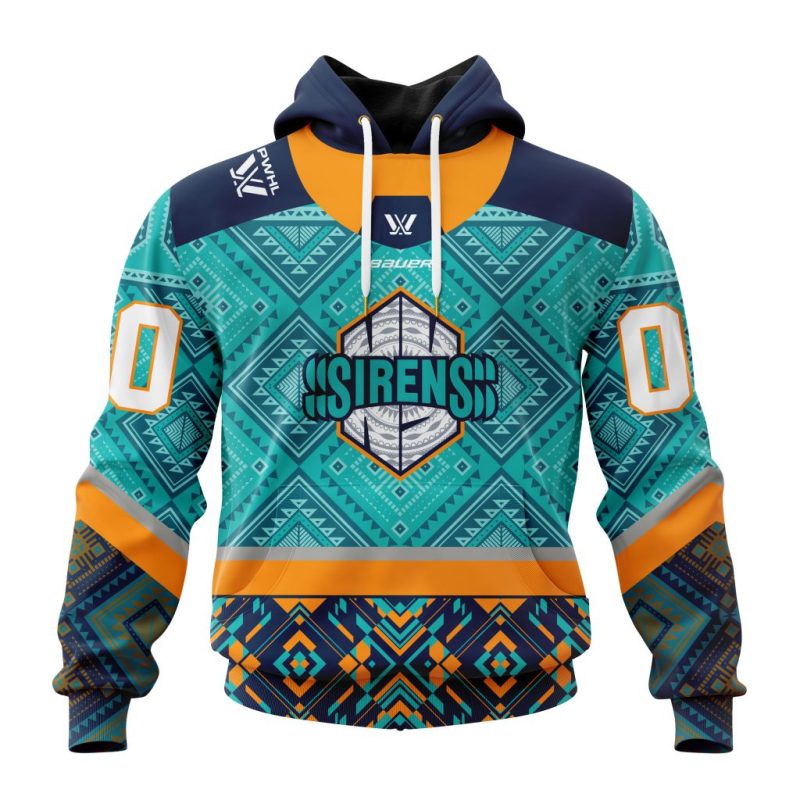PWHL New York Sirens Personalized Native Home Design Unisex Hoodie