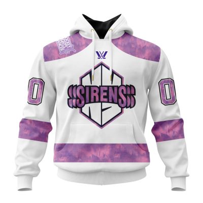 PWHL New York Sirens Special Hockey Fight Cancer Design Unisex Hoodie