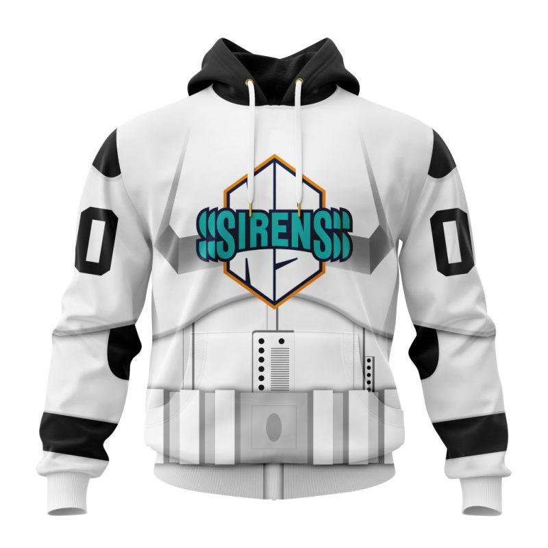 PWHL New York Sirens Special Star Wars Stormtroopers Design Unisex Hoodie