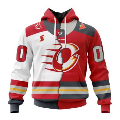 PWHL Ottawa Charge Personalized Home Mix Away Design Unisex Hoodie