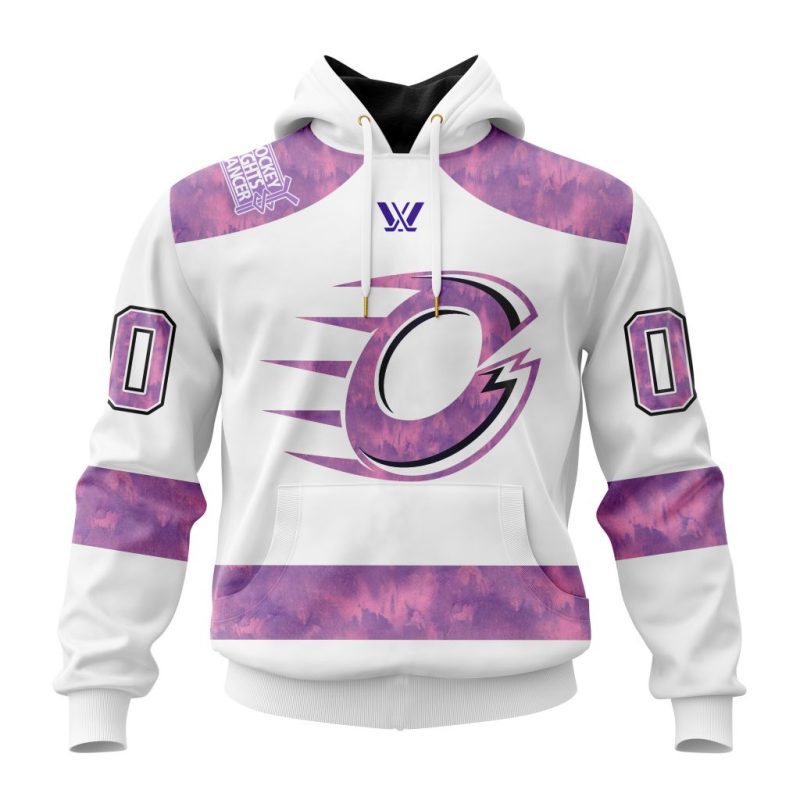 PWHL Ottawa Charge Special Hockey Fight Cancer Design Unisex Hoodie