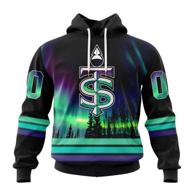 PWHL Toronto Sceptres Design With Northern Lights Unisex Hoodie