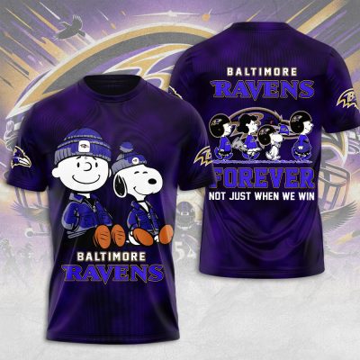 Peanuts x Baltimore Ravens Performance Unisex T-Shirt TSG2049