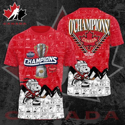 Peanuts x Canada 2025 4 Nations Face-Off Performance Unisex T-Shirt TSG1354