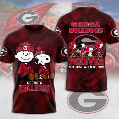 Peanuts x Georgia Bulldogs Football Performance Unisex T-Shirt TSG2010