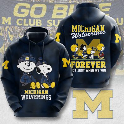Peanuts x Michigan Wolverines Football Performance Unisex Hoodie UHG1756