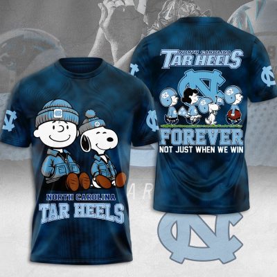 Peanuts x North Carolina Tar Heels Football Performance Unisex T-Shirt TSG2027