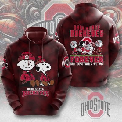 Peanuts x Ohio State Buckeyes Foobtball Performance Unisex Hoodie UHG1805