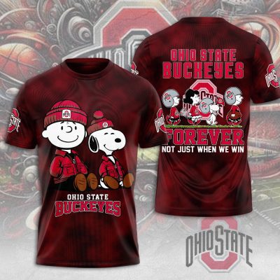 Peanuts x Ohio State Buckeyes Foobtball Performance Unisex T-Shirt TSG2071