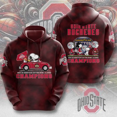 Peanuts x Ohio State Buckeyes Football Performance Unisex Hoodie UHG1763