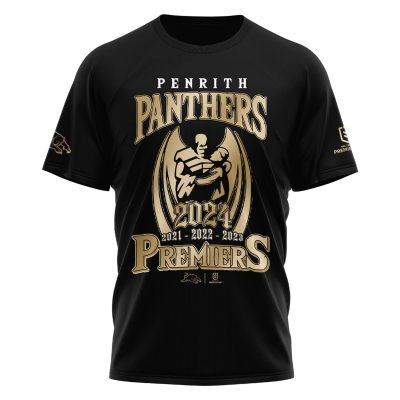Penrith Panthers Performance Unisex T-Shirt Premiers Gold Limited Edition