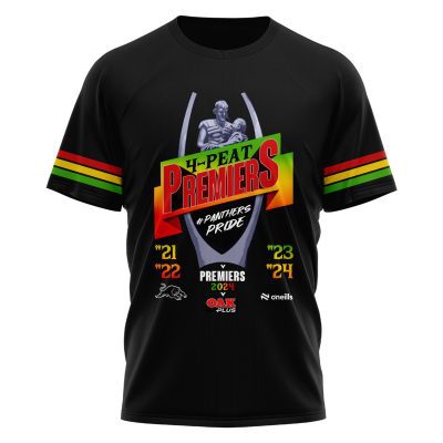 Penrith Panthers Performance Unisex T-Shirt Premiers Gold Limited Edition