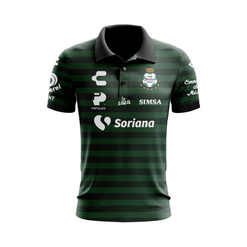 Personalise Liga MX Santos Laguna 2021/22 Home Polo Shirt