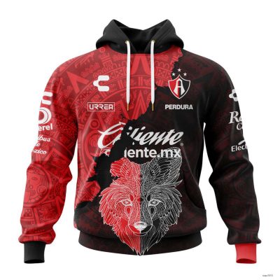 Personalize Liga MX Atlas F.C Hoodie Aztec Design Mexican Soccer Team