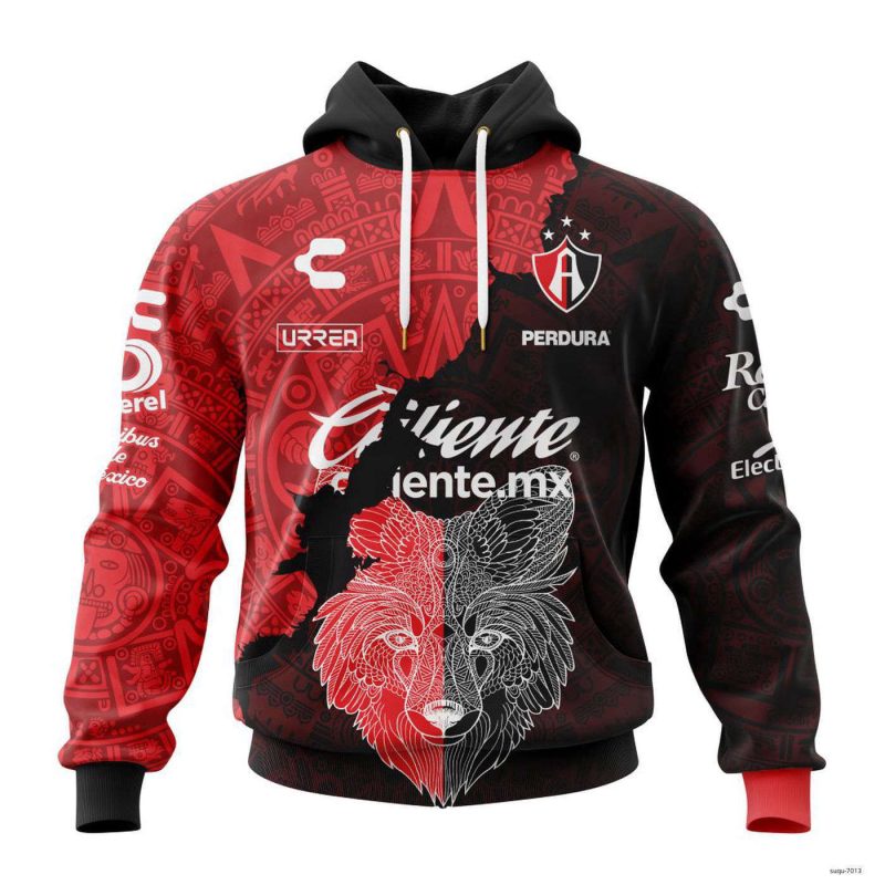 Personalize Liga MX Atlas F.C Hoodie Aztec Design Mexican Soccer Team