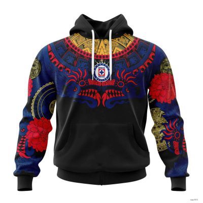 Personalize Liga MX Cruz Azul Hoodie Specialized Design In Native Style Pullover