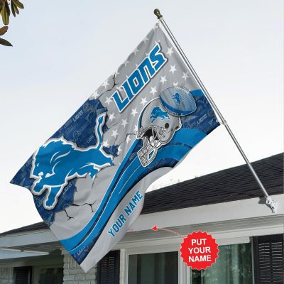 Personalized Detroit Lions House Flag Outdoor Flag FGG1136