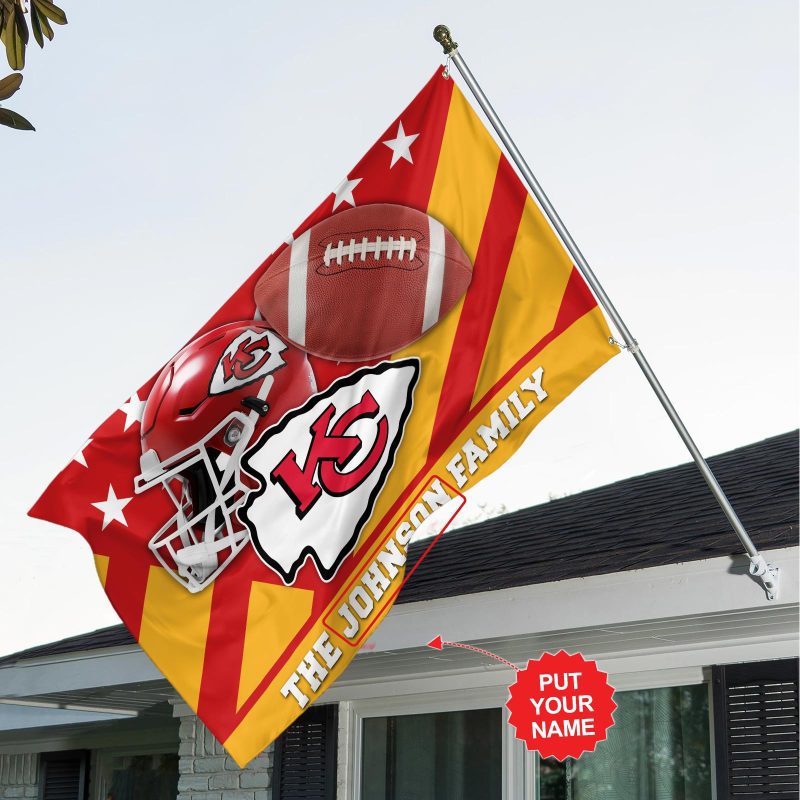 Personalized Kansas City Chiefs House Flag Outdoor Flag FGG1134