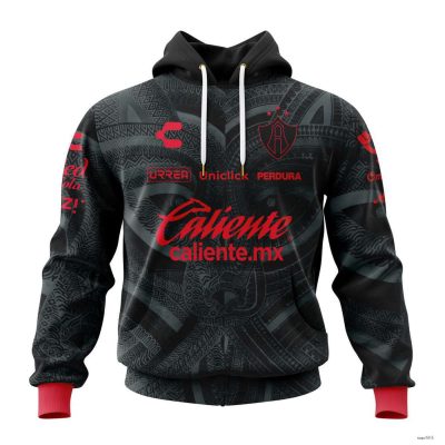 Personalized Liga MX Atlas F.C Hoodie Black Mexican Soccer Pullover