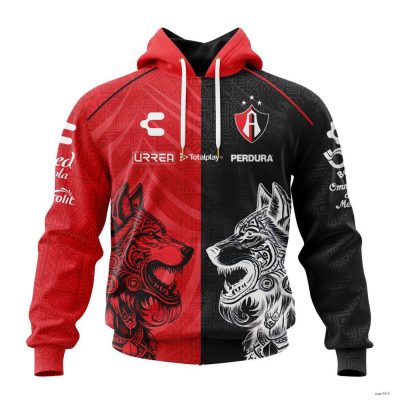 Personalized Liga MX Atlas F.C Hoodie Special 2024 Home Aztec Design Pullover