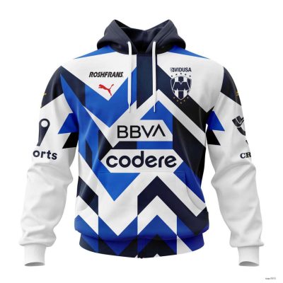 Personalized Liga MX C.F. Monterrey Hoodie Classic Mexican Soccer