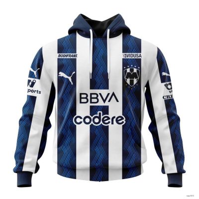 Personalized Liga MX C.F. Monterrey Hoodie Mexican Soccer Pullover