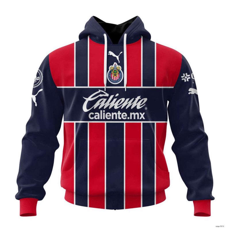 Personalized Liga MX Chivas Guadalajara Hoodie 2022-2023 Kits Mexican Soccer