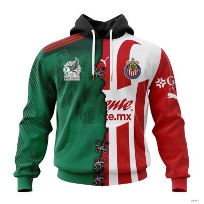 Personalized Liga MX Chivas Guadalajara Hoodie Mix Mexico Soccer Team