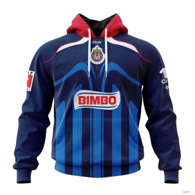 Personalized Liga MX Chivas Guadalajara Hoodie Retro Style 2006 Away Kits Unisex