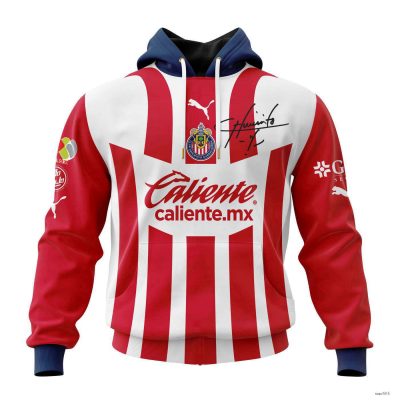 Personalized Liga MX Chivas Guadalajara Hoodie Special Chicharito #14 Kits