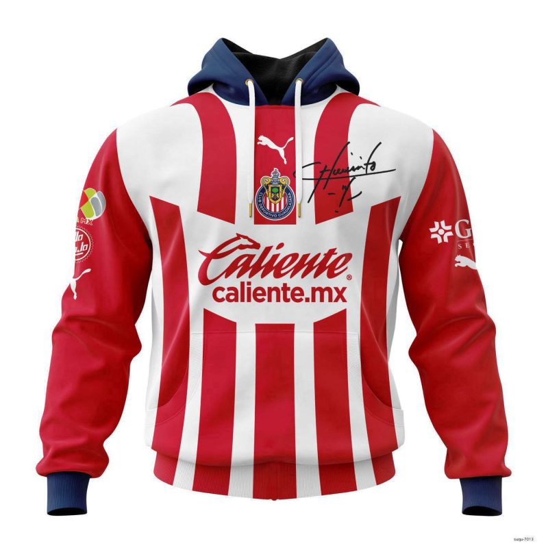 Personalized Liga MX Chivas Guadalajara Hoodie Special Chicharito #14 Kits