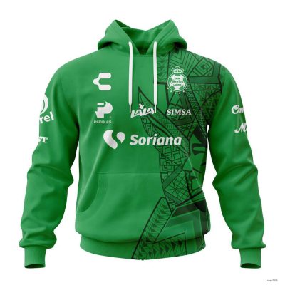 Personalized Liga MX Club Santos Laguna Hoodie Pullover 2023 Spcial Kits Unisex
