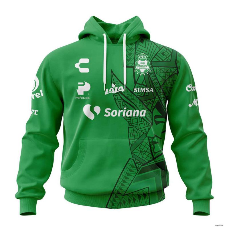 Personalized Liga MX Club Santos Laguna Hoodie Pullover 2023 Spcial Kits Unisex