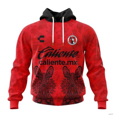 Personalized Liga MX Club Tijuana Hoodie 2023-2024 Home Aztec Design Pullover
