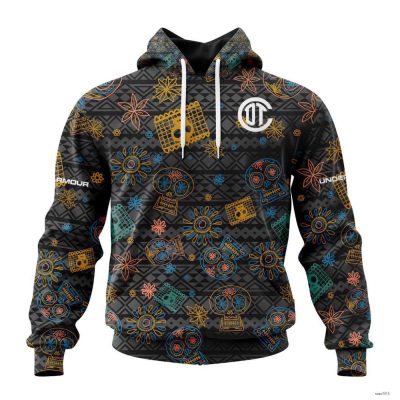 Personalized Liga MX Deportivo Toluca Hoodie Mexico Aztec Design Pullover Hooded