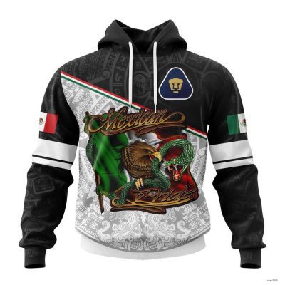 Personalized Liga MX Pumas Unam Hoodie Special Mexican Pride - Pullover