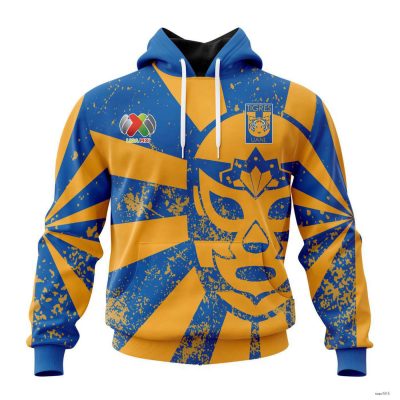 Personalized Liga MX Tigres Uanl Hoodie Pullover Special Lucha Libre Design Gift