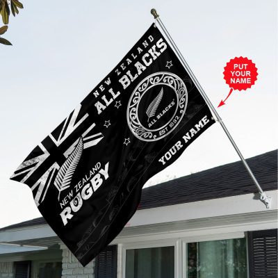 Personalized New Zealand National Rugby Union Team All Blacks House Flag Outdoor Flag FGG1156
